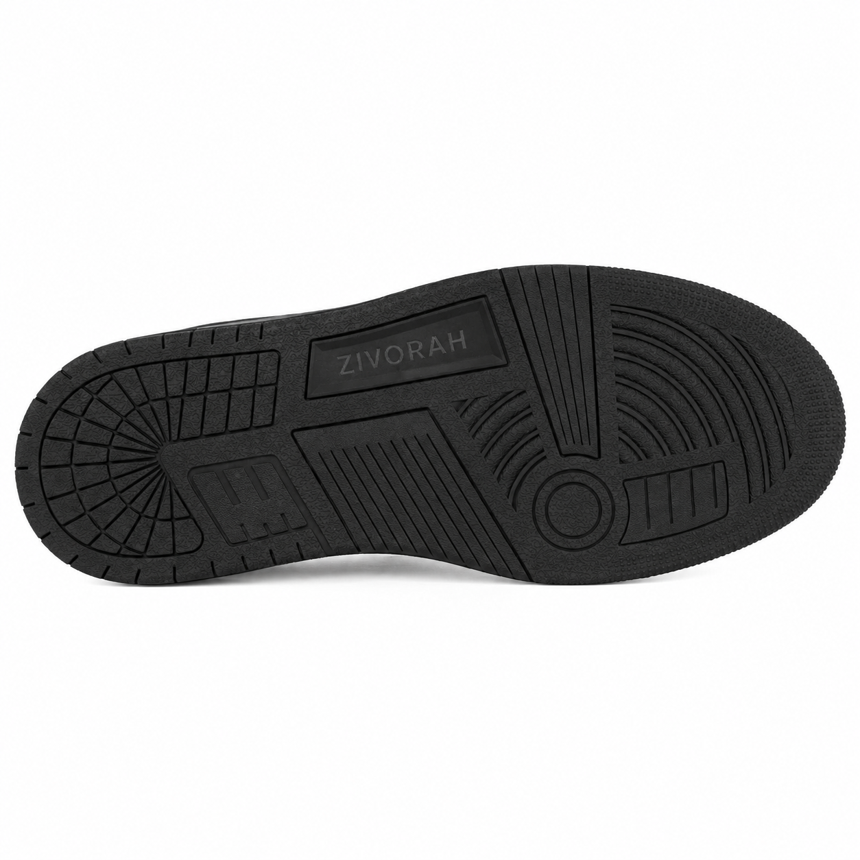 Zivorah Black Genuine Leather Sneaker For Men