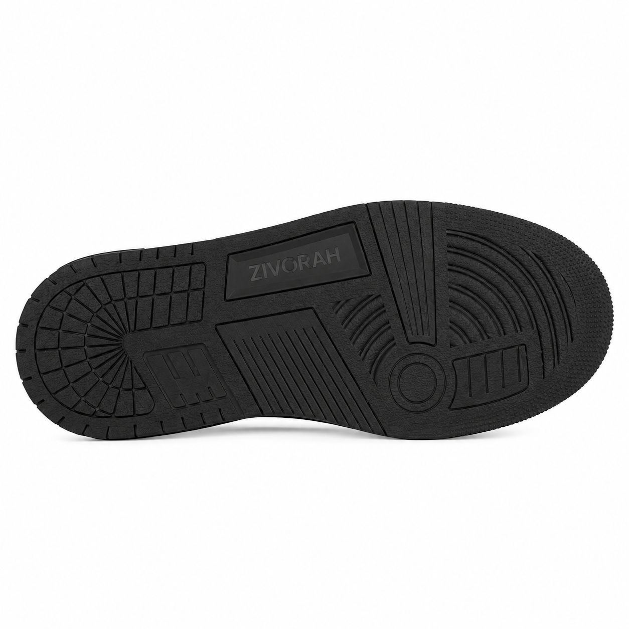 Zivorah Men Black Genuine Leather Sneaker